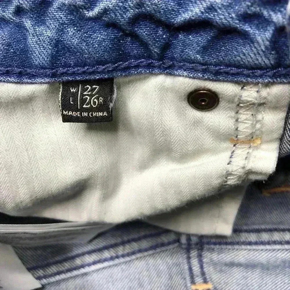 Abercrombie Fitch Jeans Wide Leg High Rise Blue Color Signature - Picture 7 of 12